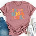 Retro Groovy In My Oma Era Baby Announcement Bella Canvas T-shirt Heather Mauve