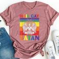 Retro Lgbt Rainbow Flag Hail Gay Satan Lgbt Goth Gay Pride Bella Canvas T-shirt Heather Mauve