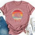 Retro Vintage Style Feed Me Tacos And Tell Me I'm Pretty Bella Canvas T-shirt Heather Mauve