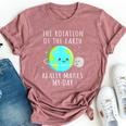 Rotation Of The Earth Makes My Day Science Mens Bella Canvas T-shirt Heather Mauve