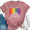 San Diego California Lgbt Pride Rainbow Flag Bella Canvas T-shirt Heather Mauve