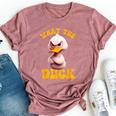 Saying What-The-Duck Duck Friends Bella Canvas T-shirt Heather Mauve