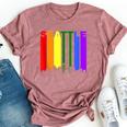 Seattle Washington Lgbtq Gay Pride Rainbow Skyline Bella Canvas T-shirt Heather Mauve
