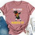 Second 2Nd Grade Nailed It Graduated Black Boy Class Of 2022 Bella Canvas T-shirt Heather Mauve