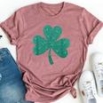 Shamrock St Patrick's Day Girls Irish Ireland Bella Canvas T-shirt Heather Mauve