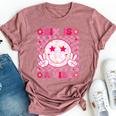 Six Is A Vibe Groovy 6Th Birthday 6Yr Old 6 Year Old Girls Bella Canvas T-shirt Heather Mauve