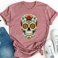 Skull Mexican Cinco De Mayo Costume For Women Bella Canvas T-shirt Heather Mauve