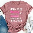Soon To Be Mommy Est 2023 Baby Shower Girl Loading Family Bella Canvas T-shirt Heather Mauve