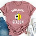 Sorry I Can't It's Soccer And Softball Season Mom Of Both Bella Canvas T-shirt Heather Mauve