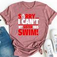 Sorry My Sister Has Swim Swim Brother Or Sister Bella Canvas T-shirt Heather Mauve