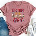 Spider Web Birthday Costume Brother Of The Birthday Girl Bella Canvas T-shirt Heather Mauve