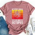My Spirit Animal Is An Octopus Retro Vintage Bella Canvas T-shirt Heather Mauve
