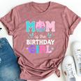 Squish Mom Mallow Matching Squish Birthday Girl Mother's Day Bella Canvas T-shirt Heather Mauve