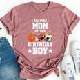 All Star Mom Of The Birthday Boy Sports 1St Family Party Bella Canvas T-shirt Heather Mauve