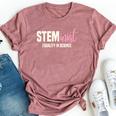 Steminist Equality In Science Stem Student Geek Bella Canvas T-shirt Heather Mauve