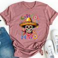 Sugar Skull Cinco De Mayo For Mexican Party Bella Canvas T-shirt Heather Mauve