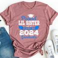 Super Proud Little Sister Of 2024 Graduate Awesome Family Bella Canvas T-shirt Heather Mauve