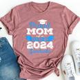 Super Proud Mom Of 2024 Graduate Awesome Family College Bella Canvas T-shirt Heather Mauve