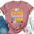 My Teacher Survived A Year Of Me End Of School Year Bella Canvas T-shirt Heather Mauve