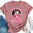 Team Girl Baby Gender Reveal Party Announcement Bella Canvas T-shirt Heather Mauve