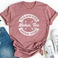 Teamwork Makes The Dream Work Team Motivational Sport Bella Canvas T-shirt Heather Mauve