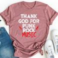 Thank God For Punk Rock Music Bands Anarcho-Punk Hardcore Bella Canvas T-shirt Heather Mauve
