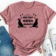 Never Underestimate An Old Lady Who Loves Dogs Born August Bella Canvas T-shirt Heather Mauve