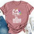 Unicorn Security Rainbow Muscle Manly Christmas Bella Canvas T-shirt Heather Mauve