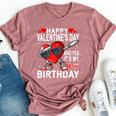 Valentine Birthday Girls Born On Valentines Day Bella Canvas T-shirt Heather Mauve