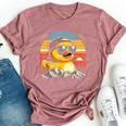 Vintage Cool Duck With Sunglasses & Mountain View Bella Canvas T-shirt Heather Mauve