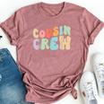 Vintage Cousin Crew Groovy Retro Family Matching Cool Bella Canvas T-shirt Heather Mauve