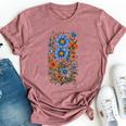 Vintage Floral Aesthetics And Streetwear Flair Bella Canvas T-shirt Heather Mauve