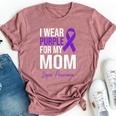 I Wear Purple For My Mom Lupus Warrior Lupus Bella Canvas T-shirt Heather Mauve