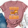 Weirdo With A Beardo Bearded Dragon Beardie Bella Canvas T-shirt Heather Mauve