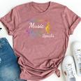 When Words Fail Music Speaks Great Music Quote Music Lover Bella Canvas T-shirt Heather Mauve
