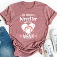 Wrestling My Favorite Wrestler Calls Me Nana Wrestle Lover Bella Canvas T-shirt Heather Mauve