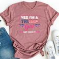 Yes I'm A Trump Get Girl Over It America Usa Flag 2024 Women Bella Canvas T-shirt Heather Mauve