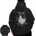 Anatomy Of A Chicken Country Farm Women Girl Zip Up Hoodie Back Print