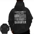 Awesome Like My Oldest Daughter Father's Day Dad Zip Up Hoodie Back Print