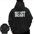 BeastWorkout Clothes Gym Fitness Zip Up Hoodie Back Print