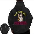 Best Corgi Dad Dog Lover Owner Zip Up Hoodie Back Print