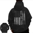 Best Dad Ever Usa Flag United States For Dad On Father's Day Zip Up Hoodie Back Print