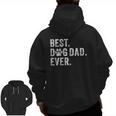 Best Dog Dad Ever Dog Daddy Father's Day Vintage Zip Up Hoodie Back Print