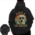 Best Dog Dad Ever Great Pyrenees Father's Day Zip Up Hoodie Back Print