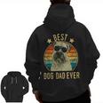 Best Dog Dad Ever Soft Coated Wheaten Terrier Father's Day Zip Up Hoodie Back Print