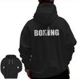 Boxing Lover Gym Boxer Kickboxing Kickboxer Enthusiast Zip Up Hoodie Back Print