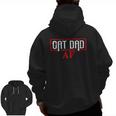 Cat Dad Af Cat Lover Zip Up Hoodie Back Print