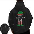 The Cool Dad Elf Matching Family Group Christmas Pajama Zip Up Hoodie Back Print