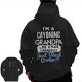 Cool Fathers Day Cayoning Grandpa Zip Up Hoodie Back Print