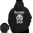 Cool Panda Squad I Panda Bear Dad Zip Up Hoodie Back Print